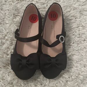 Black Kids Shoes with Bow
